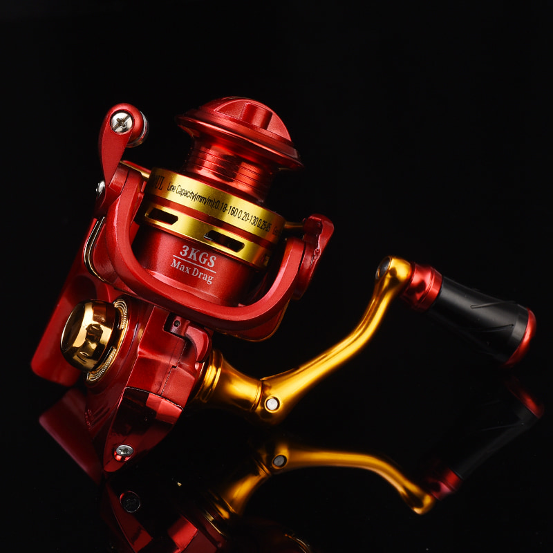 Teljes fém CNC becsavarható fogantyú mélytengeri sósvíz Csali öntő orsók Ice Fishing Wheel horgászorsó pergető mini orsók